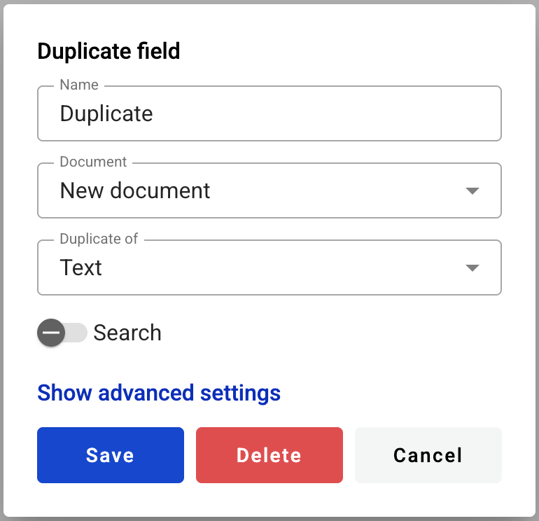 Editing a duplicate field