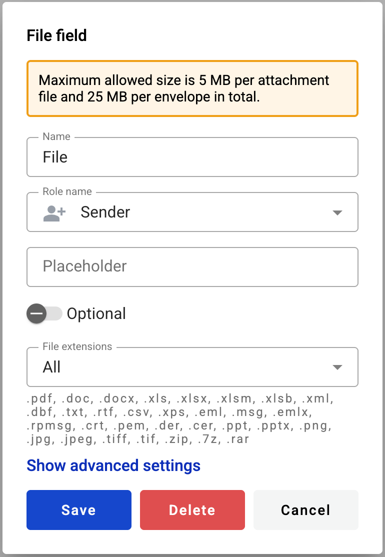Editing a file field